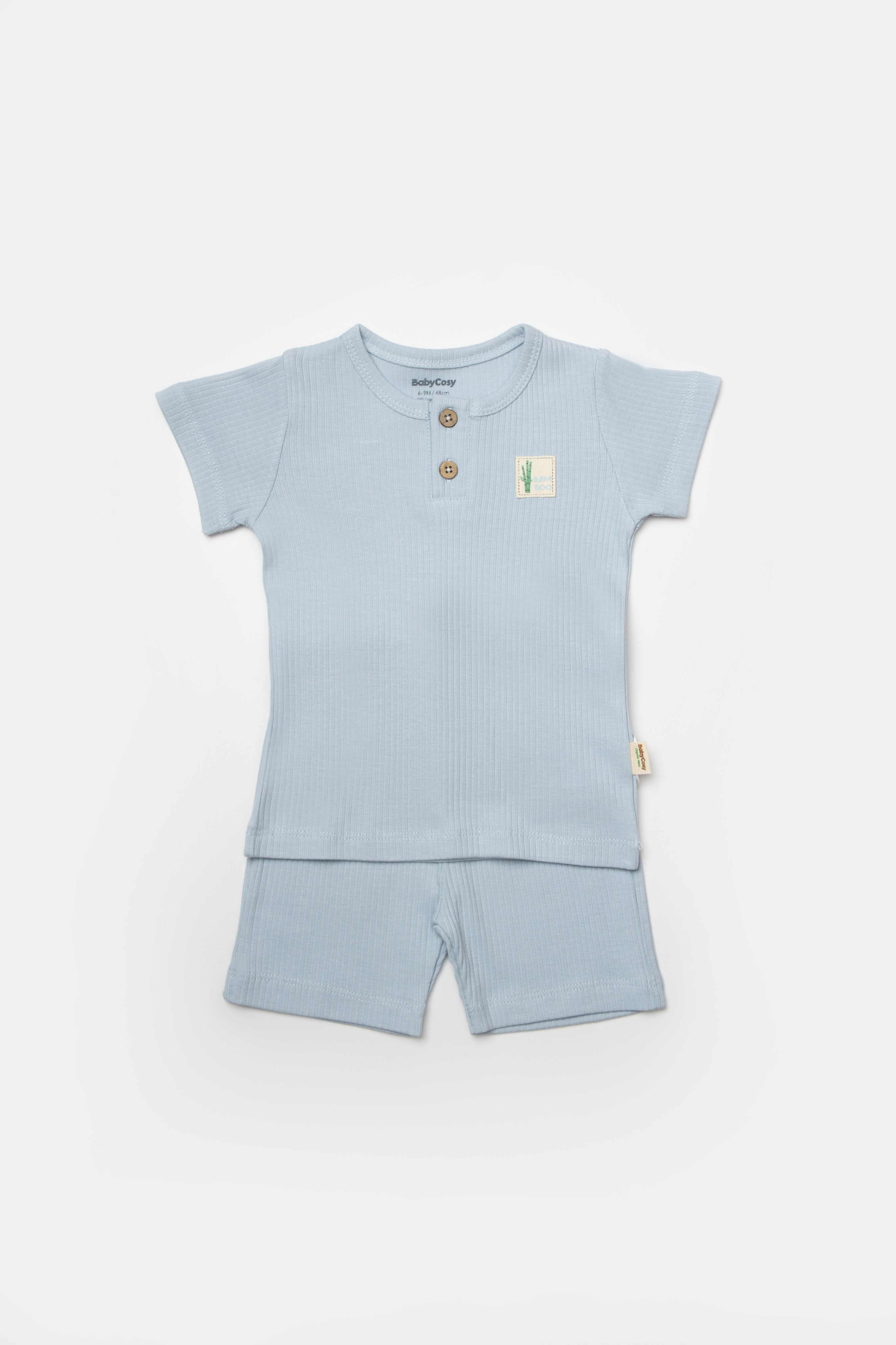 LETNJI KOMPLET BAMBOO PLAVI | 50% ORGANSKI PAMUK 50% BAMBUS