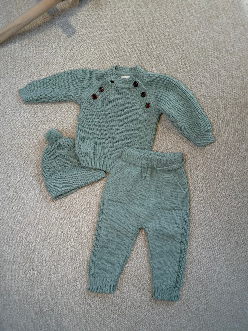 KNIT OLIVE set