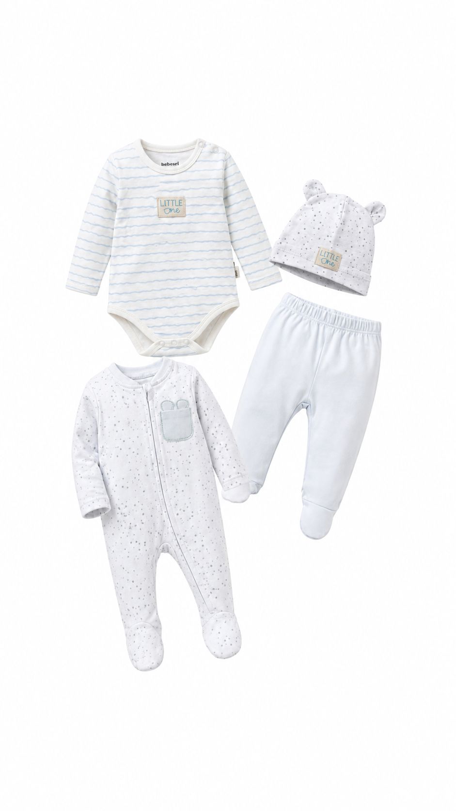 LITTLE ONE plavi 4/1 set