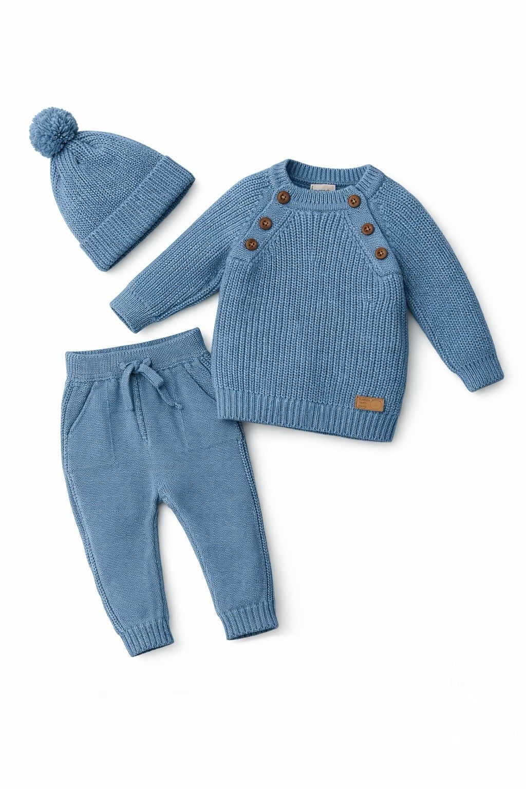 KNIT BLUE džemper set