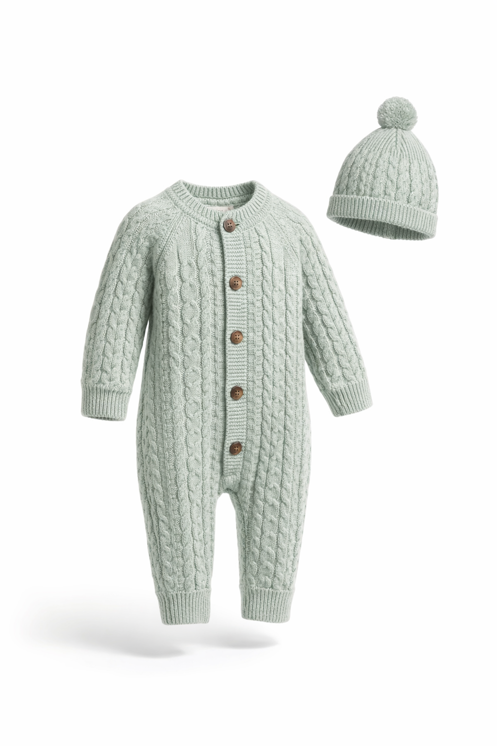 TUBBY OLIVE romper set