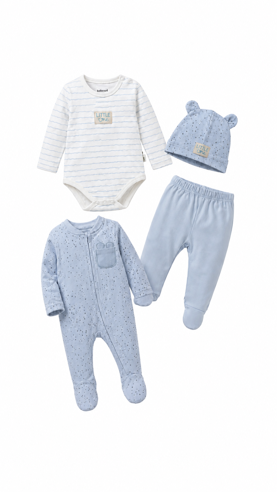 LITTLE ONE plavi 4/1 set