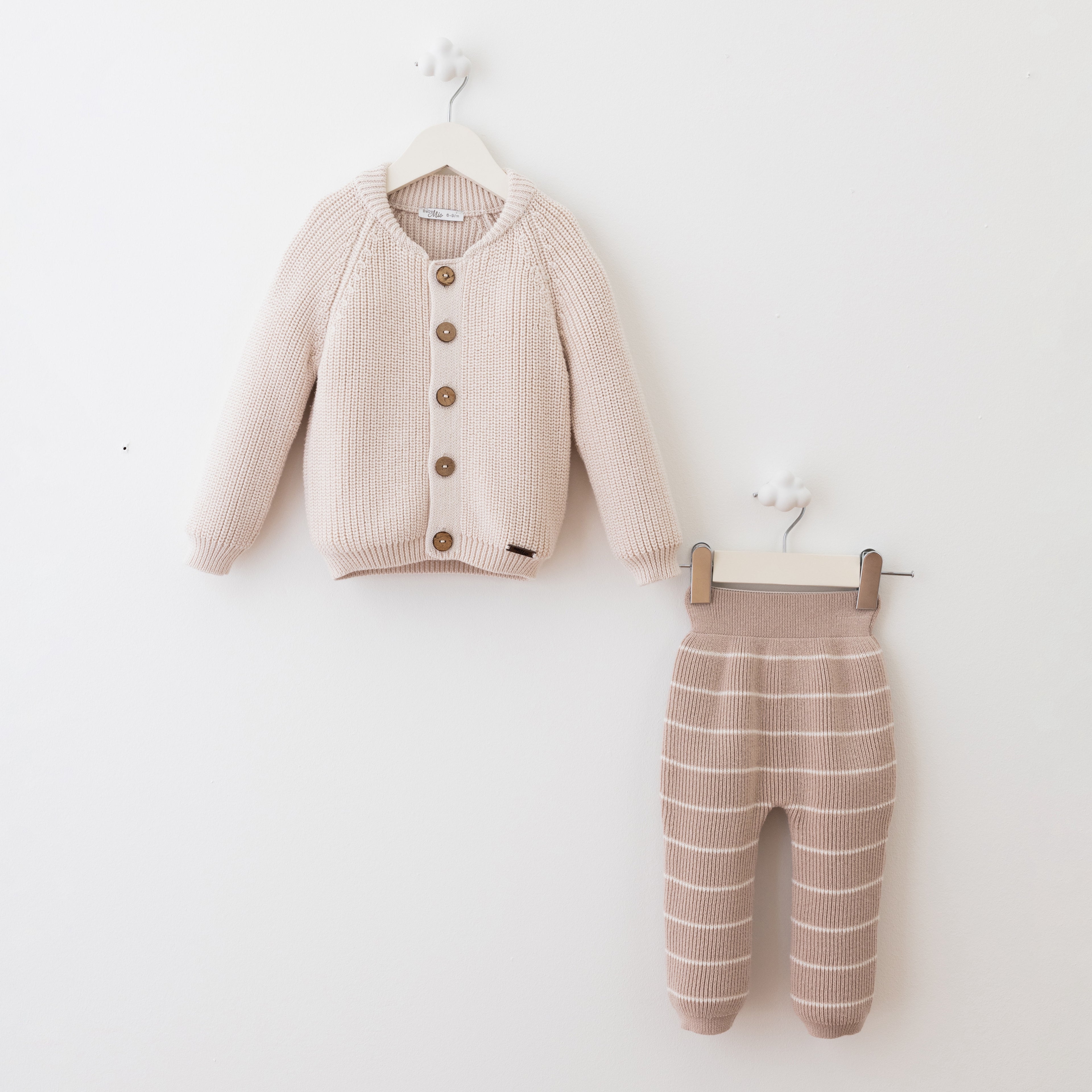 KNIT BEBE BEIGE komplet