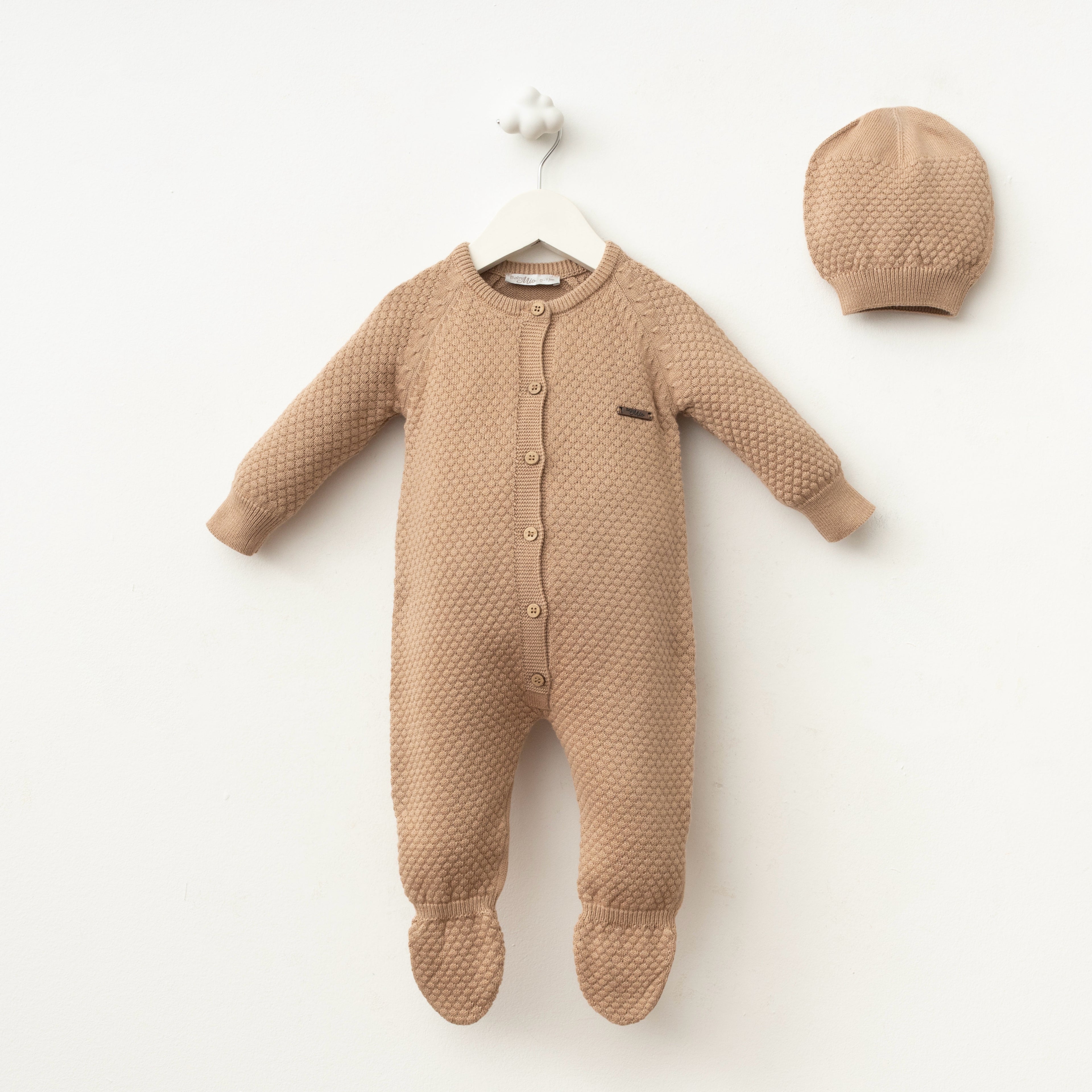 WARM BROWN romper set