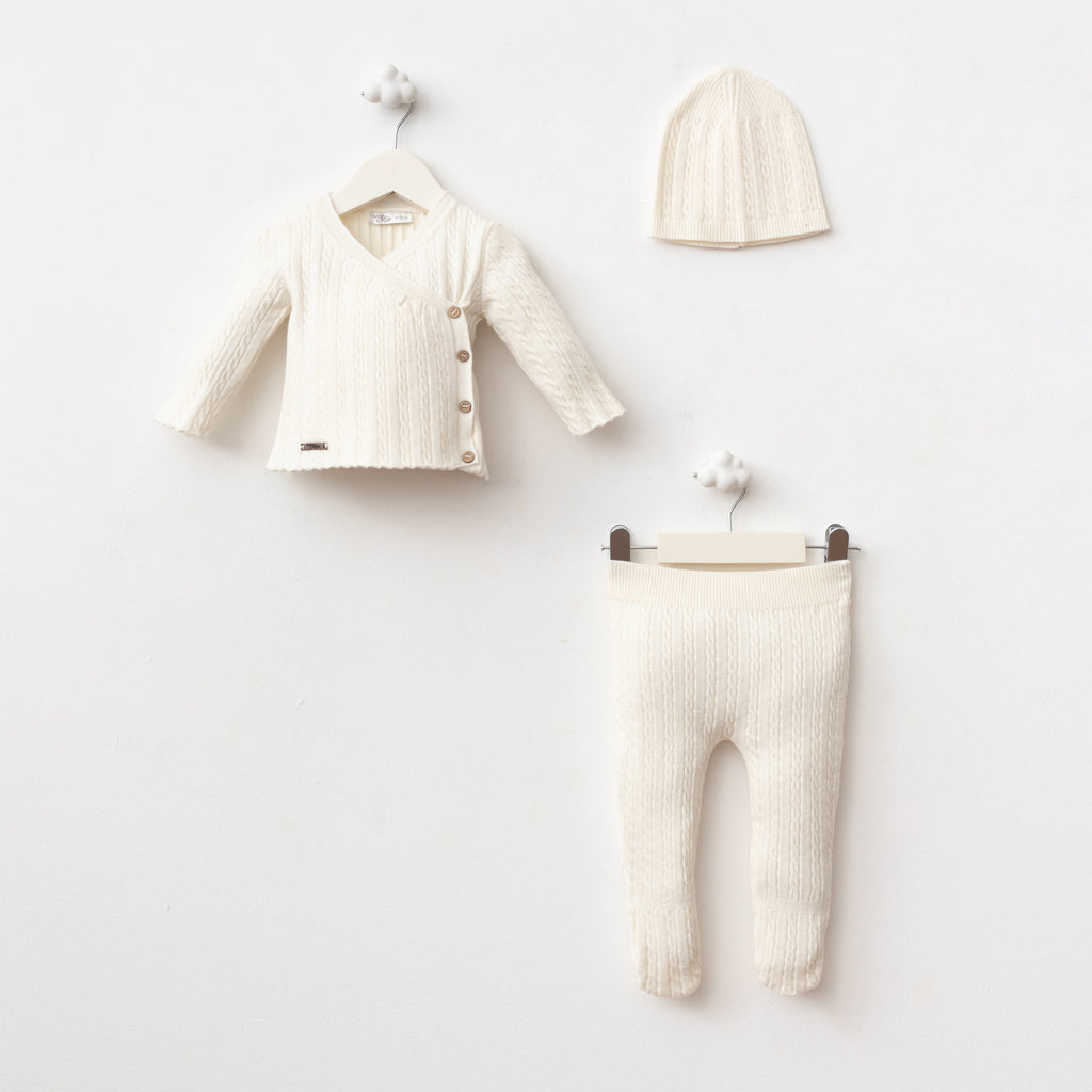 WHITE KNIT ANGEL set
