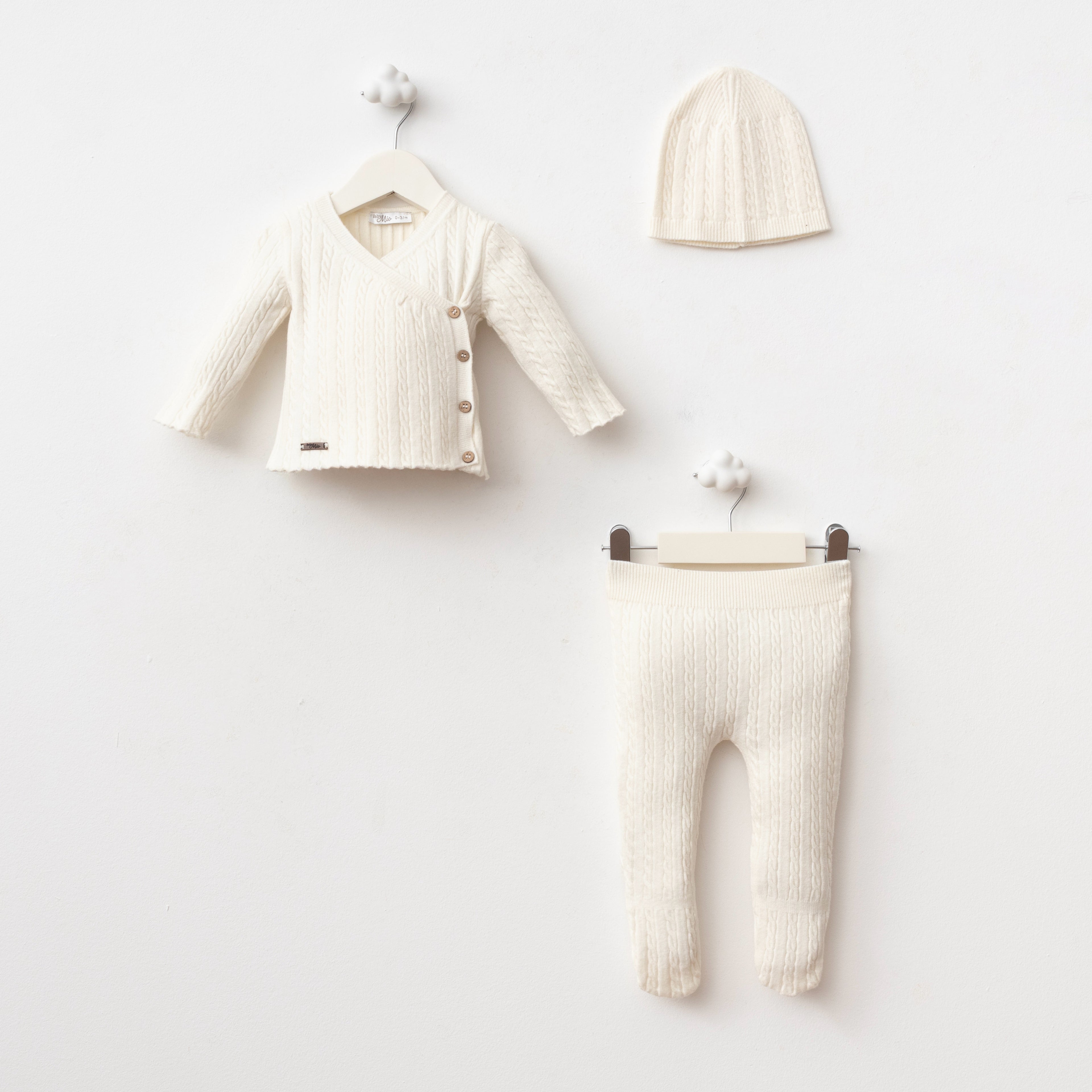 WHITE KNIT ANGEL set