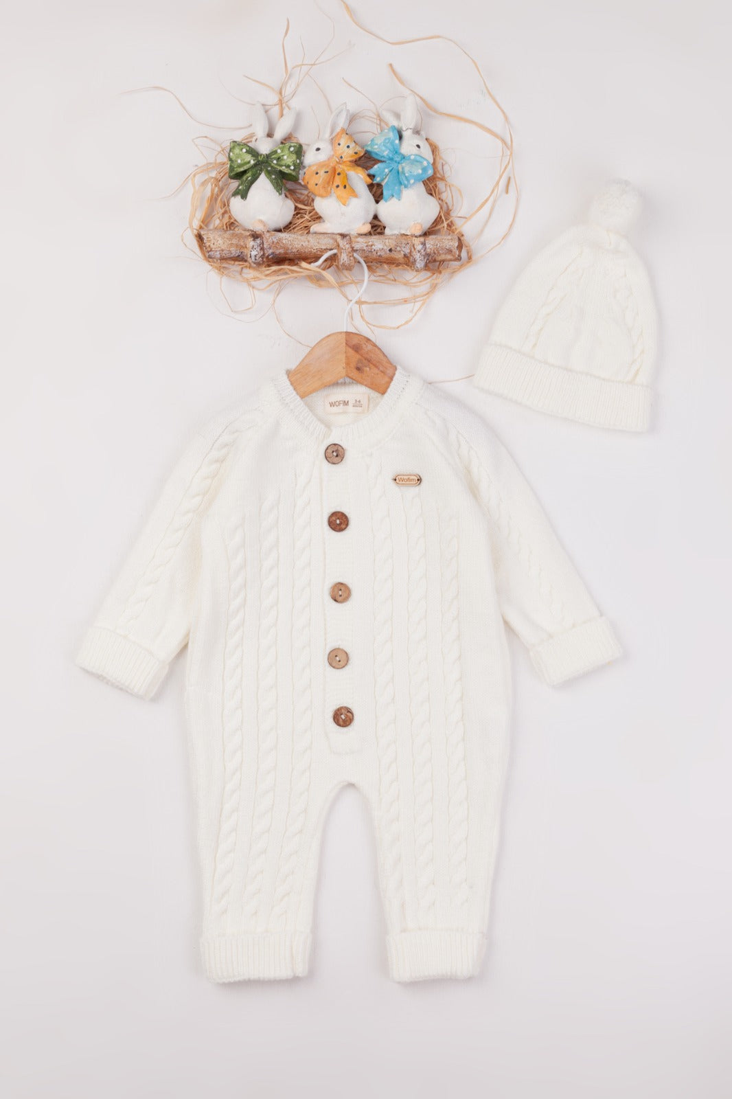 SNOWY PLETENI romper set