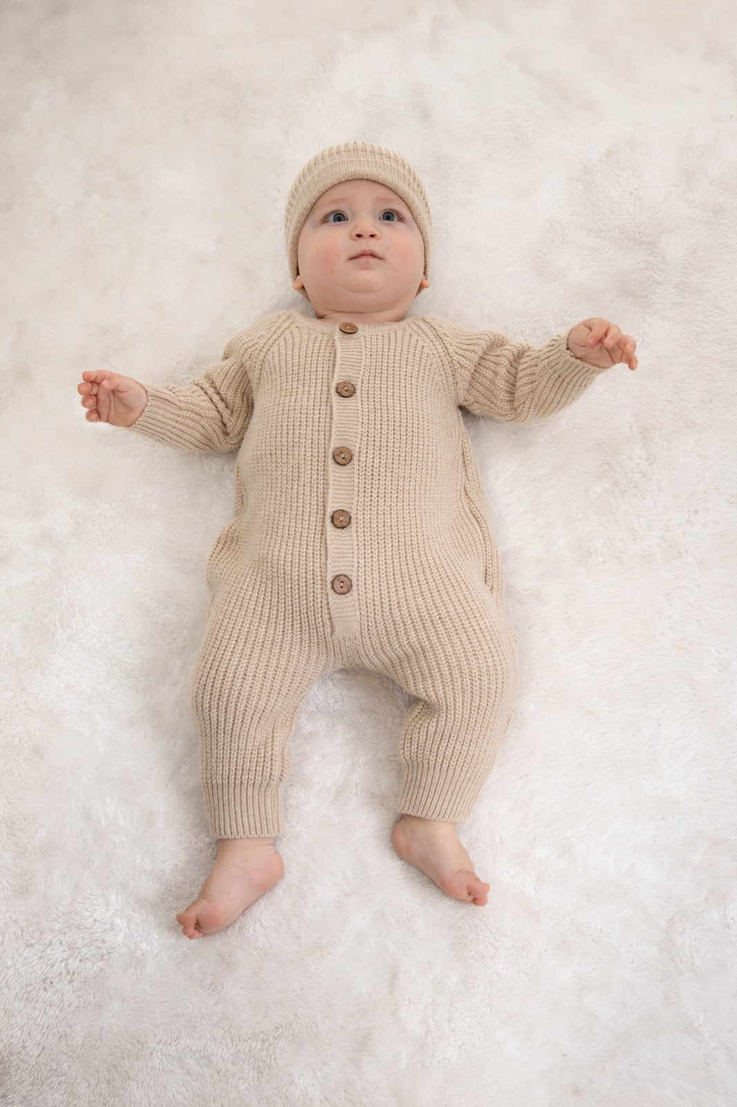 PLETENKO BEŽ romper set