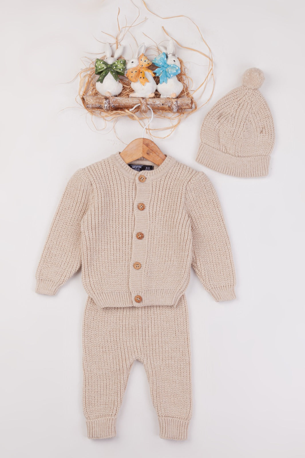 COMFY DŽEMPER krem set