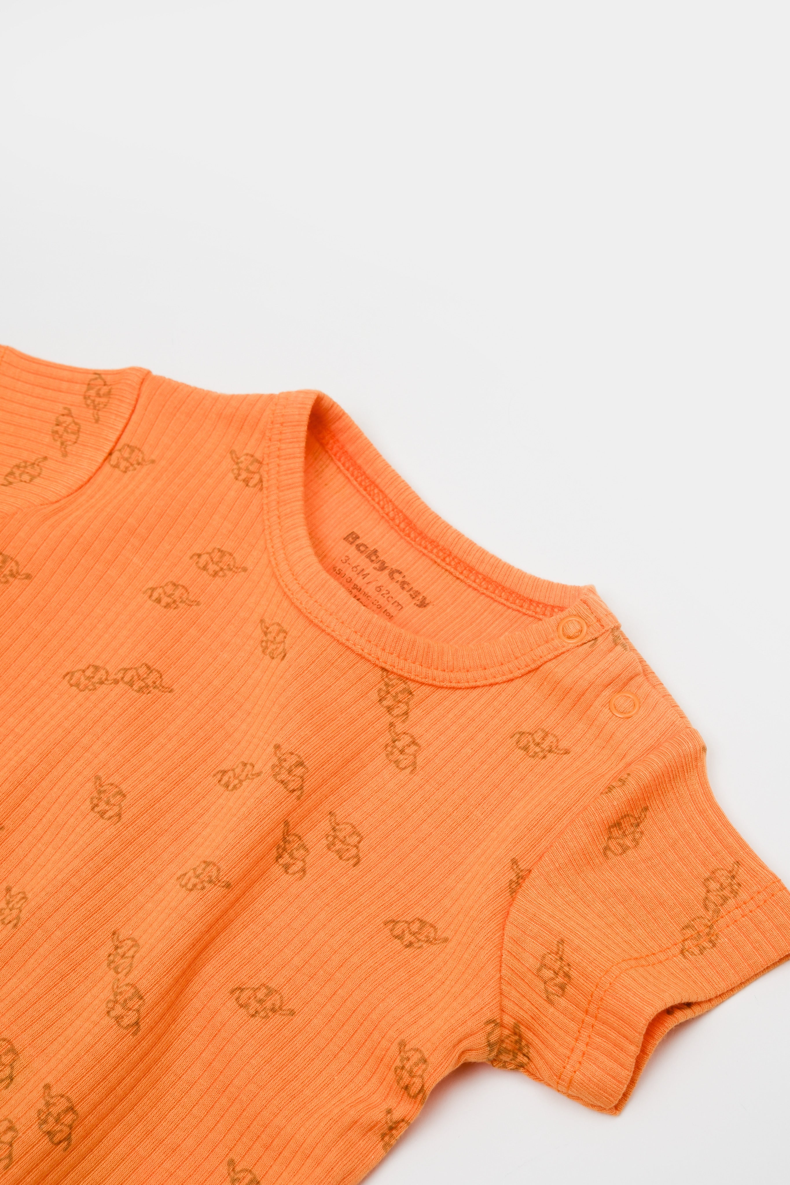 BABY KOMPLET MAJICA I ŠORTS ORANGE | ORGANSKI PAMUK