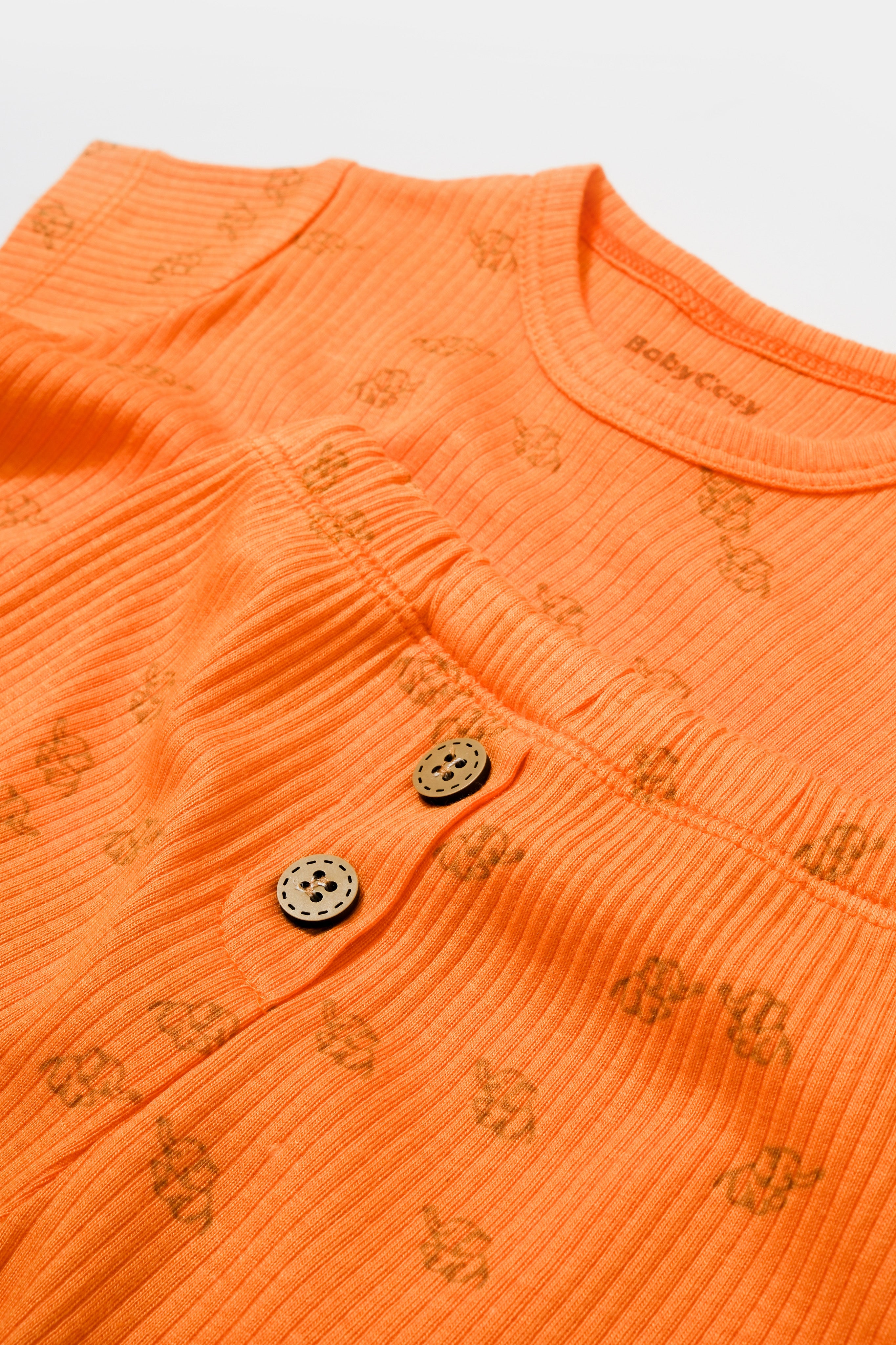 BABY KOMPLET MAJICA I ŠORTS ORANGE | ORGANSKI PAMUK