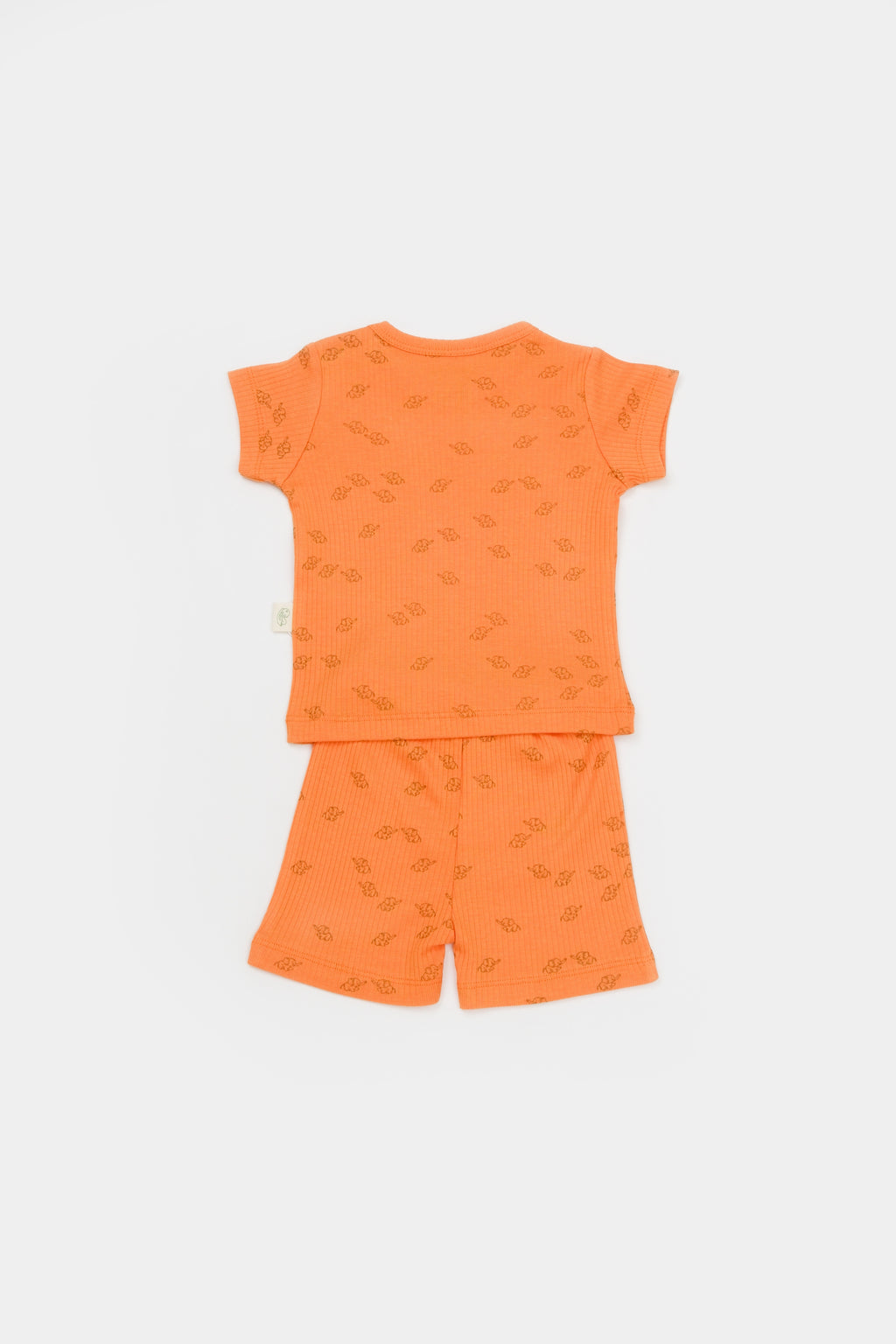 BABY KOMPLET MAJICA I ŠORTS ORANGE | ORGANSKI PAMUK