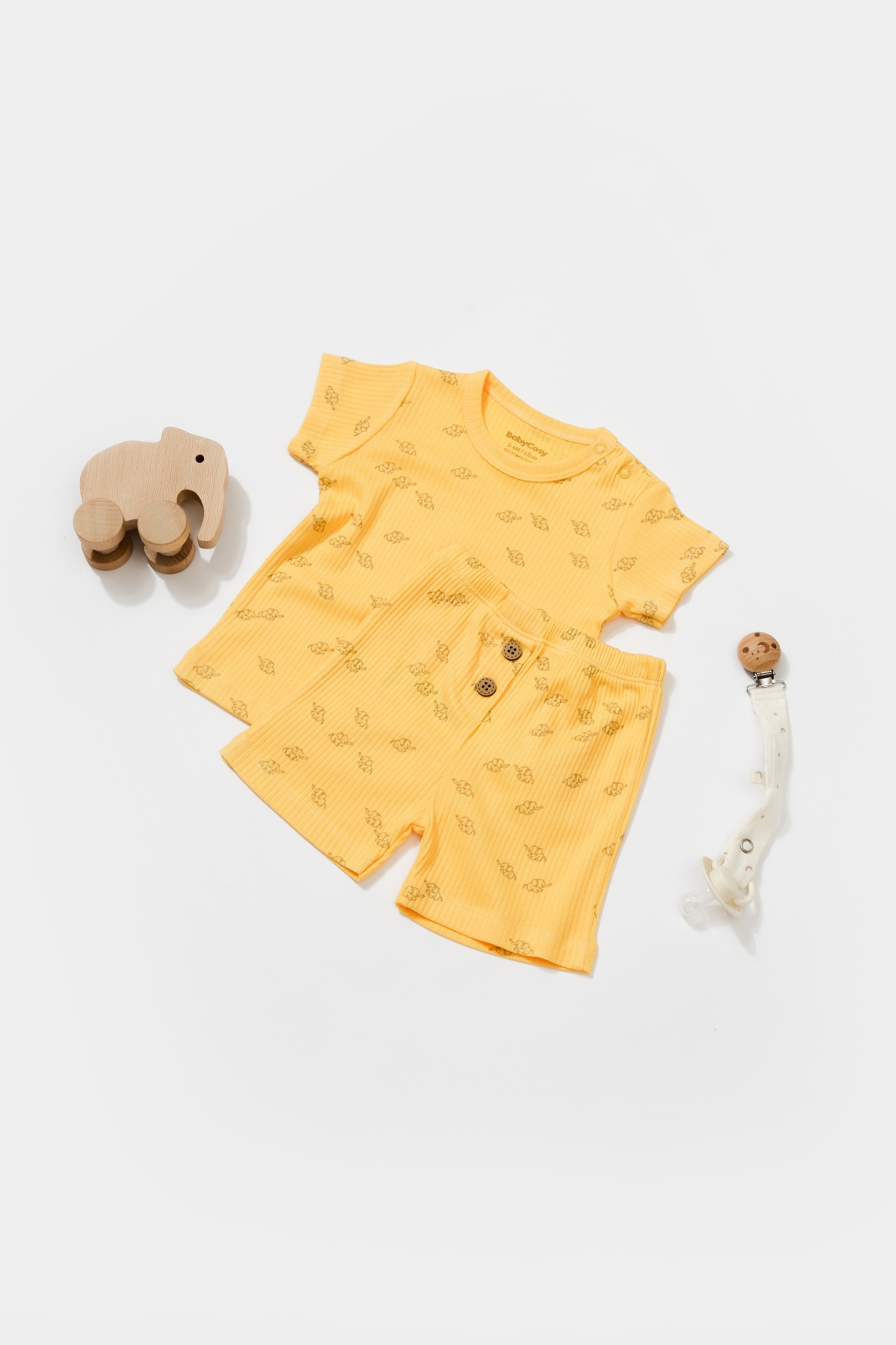 BABY KOMPLET MAJICA I ŠORTS BANANA | ORGANSKI PAMUK