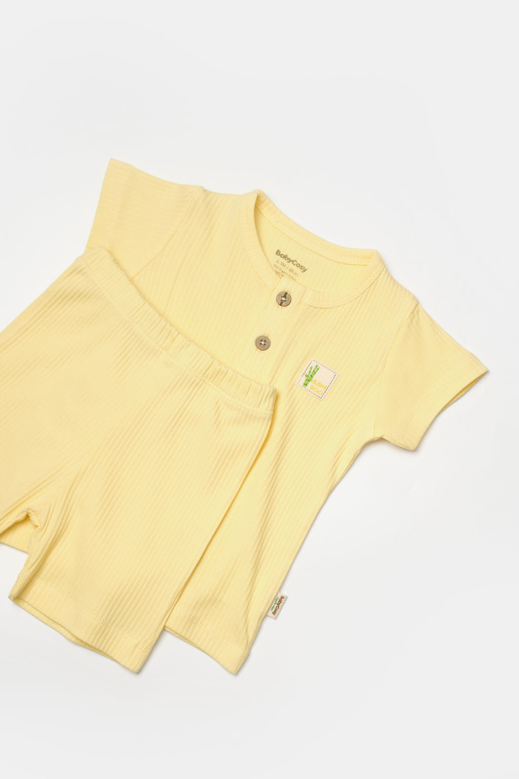 LETNJI KOMPLET BAMBOO ŽUTI | 50% ORGANSKI PAMUK 50% BAMBUS