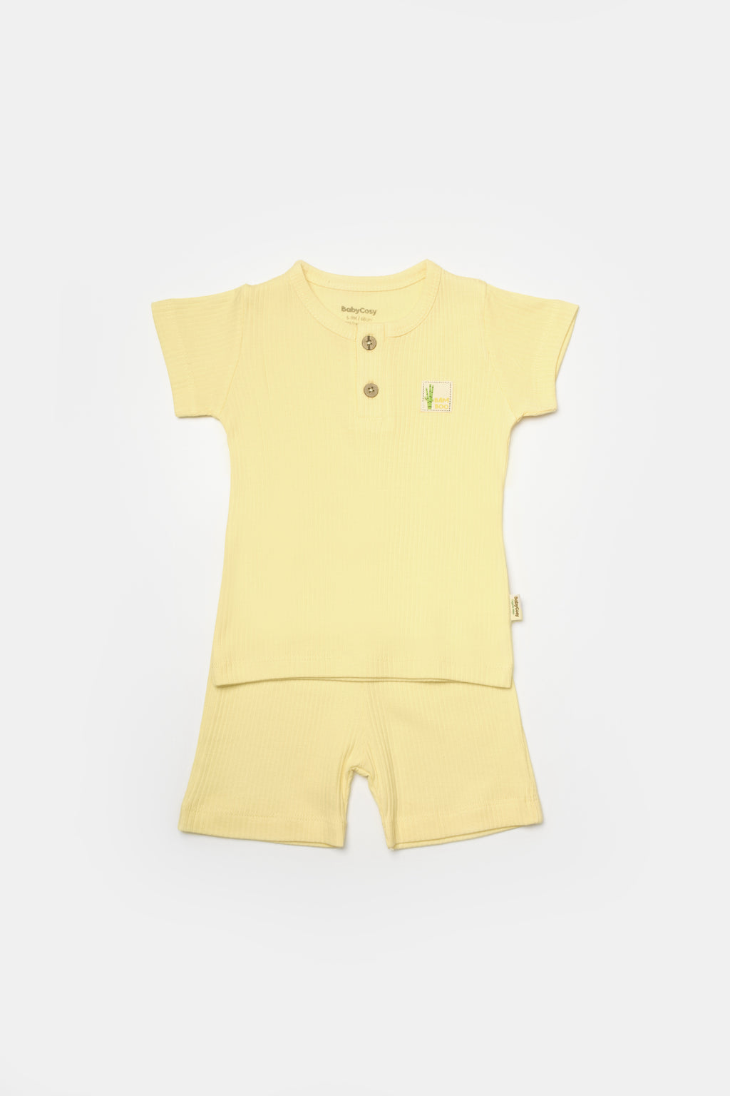 LETNJI KOMPLET BAMBOO ŽUTI | 50% ORGANSKI PAMUK 50% BAMBUS