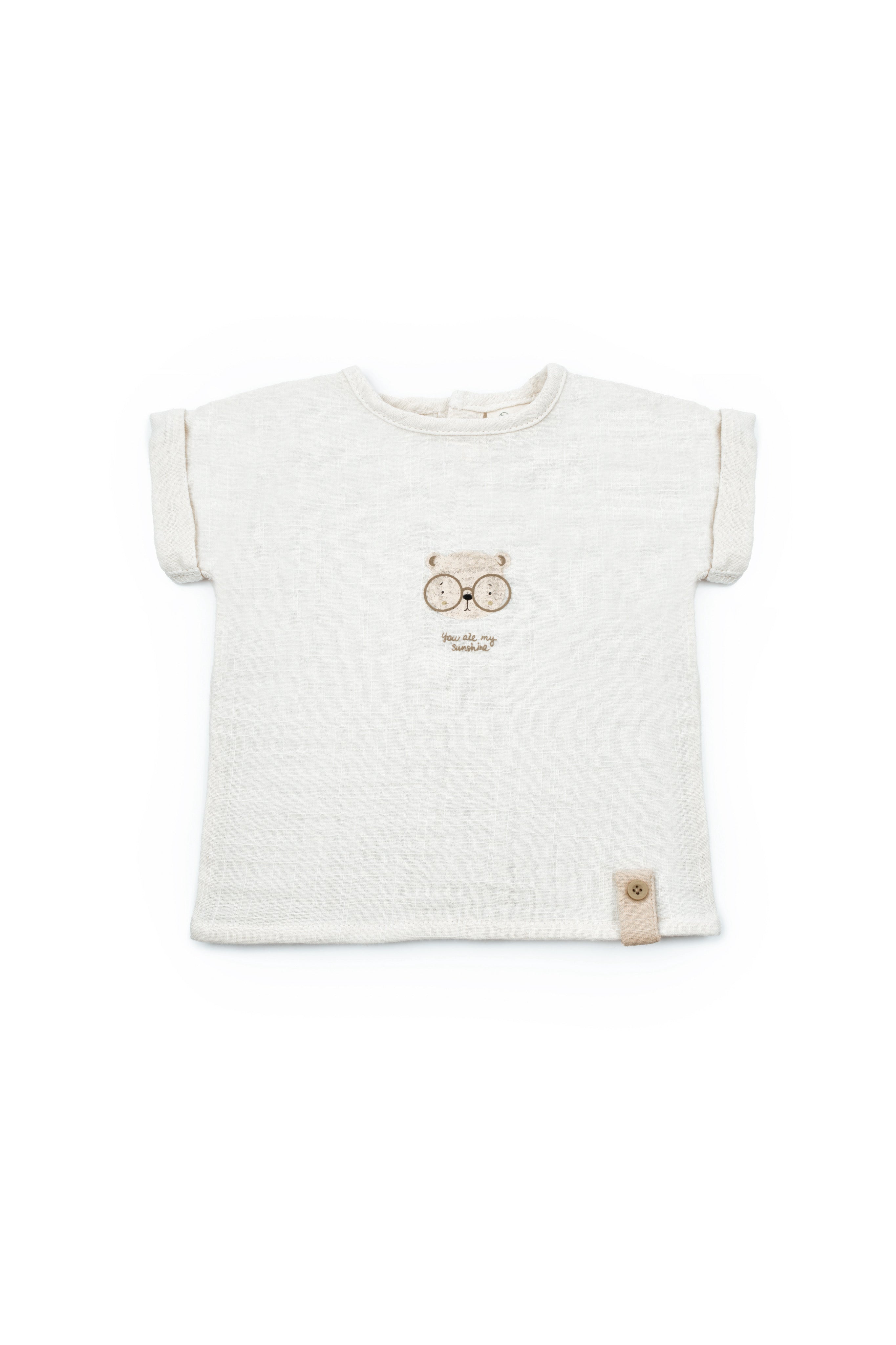 BABY KOMPLET MAJICA I ŠORTS TEDDY | 100% ORGANSKI PAMUK