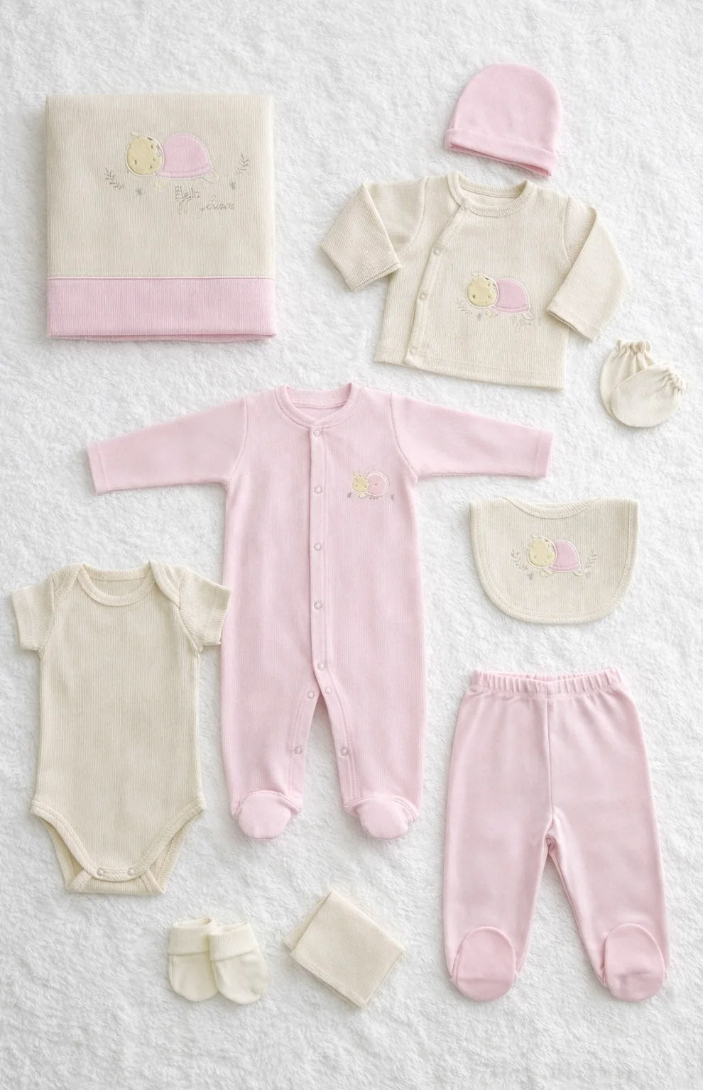 BABY PINK desetodelni set